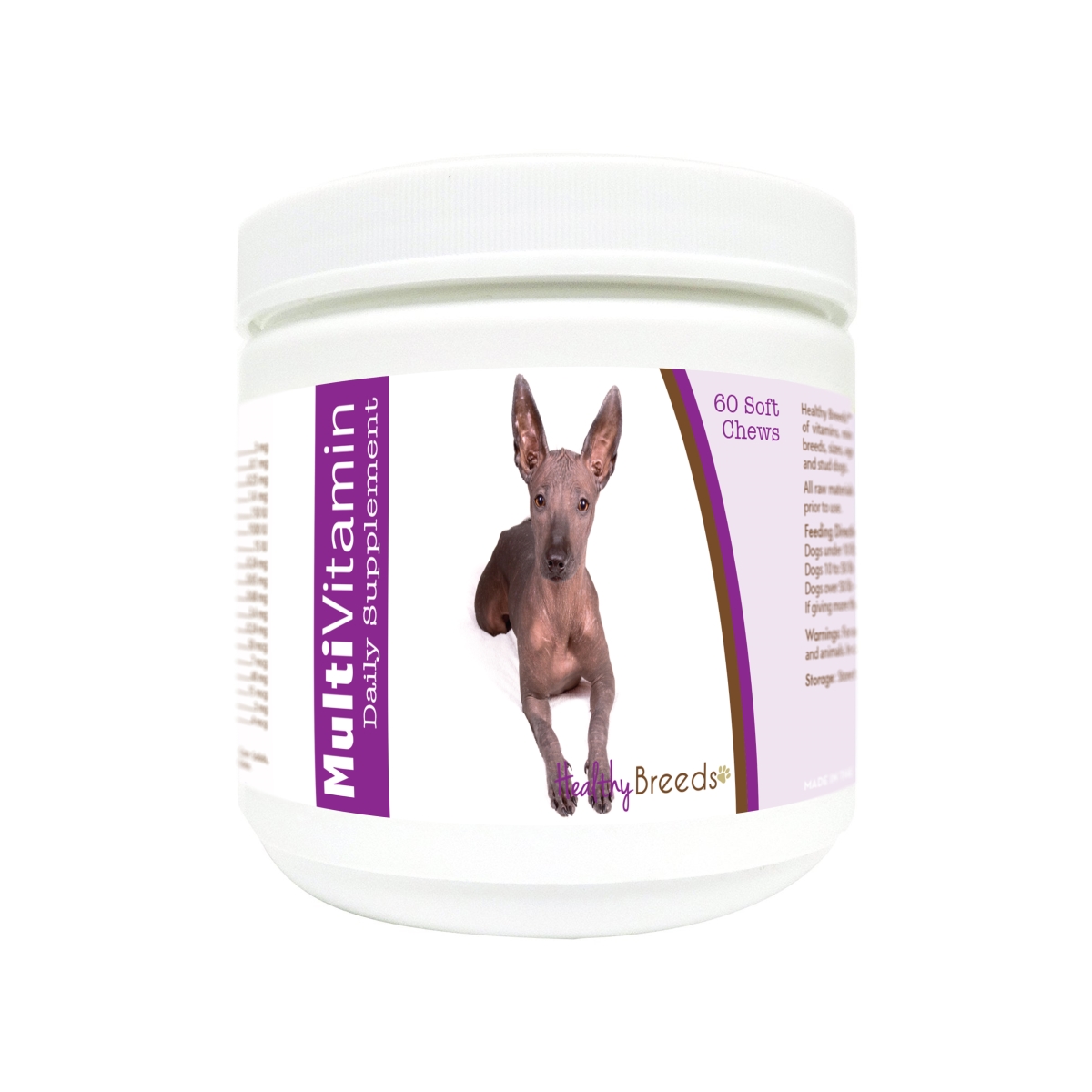 Picture of Healthy Breeds 840235178743 Xoloitzcuintli Multi-Vitamin Soft Chews - 60 Count