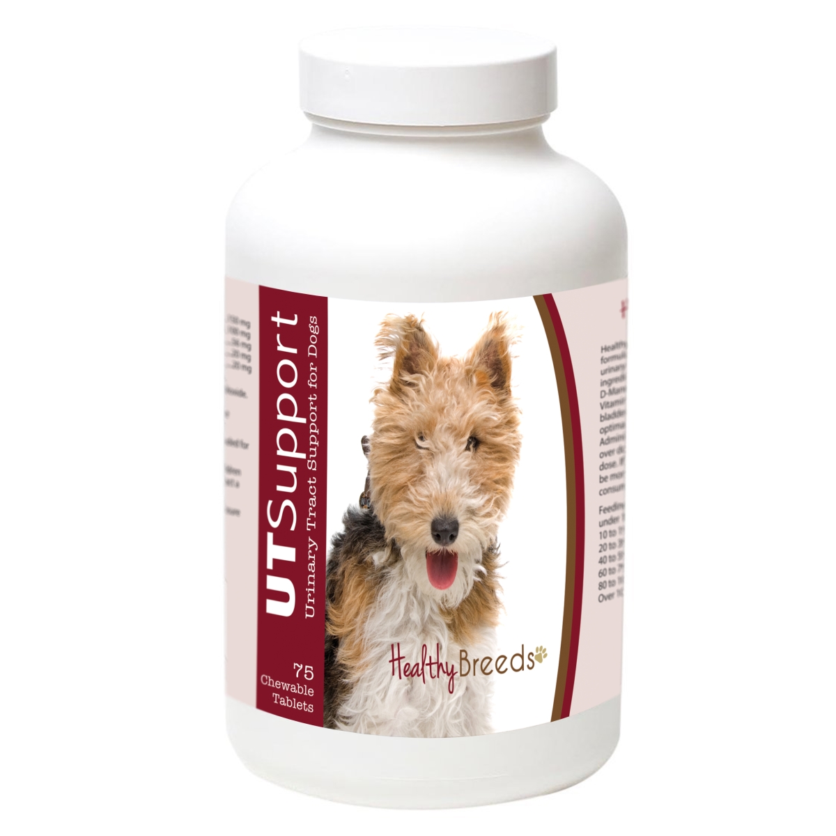 840235185406 Wire Fox Terrier Cranberry Chewables, 75 Count