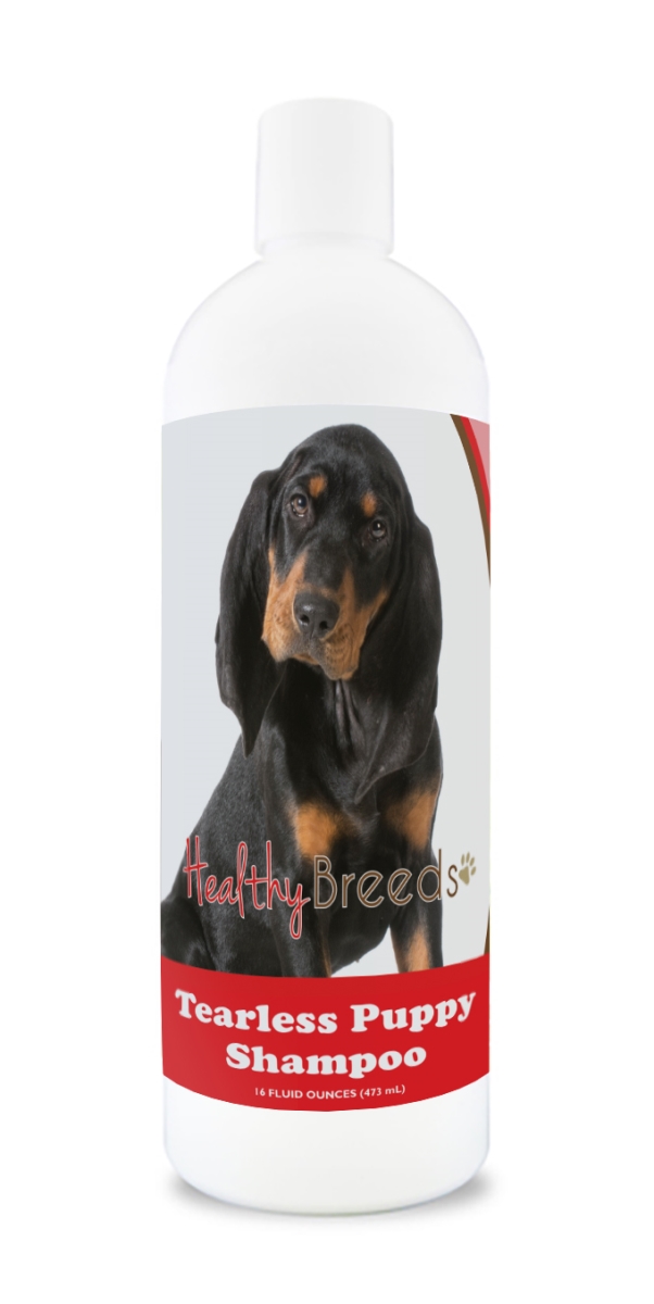 Picture of Healthy Breeds 840235186151 Black & Tan Coonhound Tearless Puppy Dog Shampoo