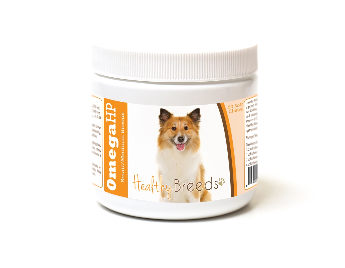 Picture of Healthy Breeds 840235186700 Icelandic Sheepdog Omega HP Fatty Acid Skin & Coat Support Soft Chews