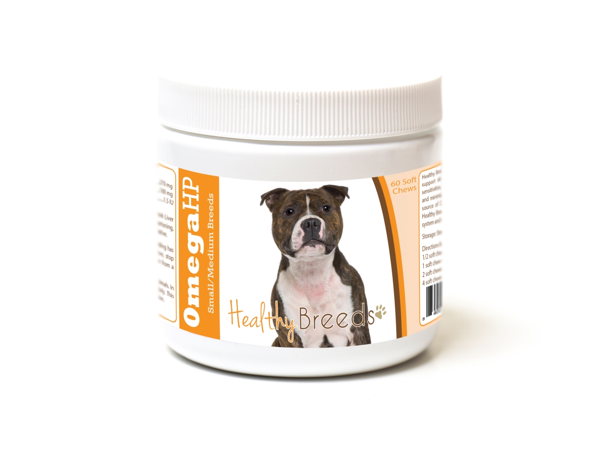 Picture of Healthy Breeds 840235186755 Staffordshire Bull Terrier Omega HP Fatty Acid Skin & Coat Support Soft Chews
