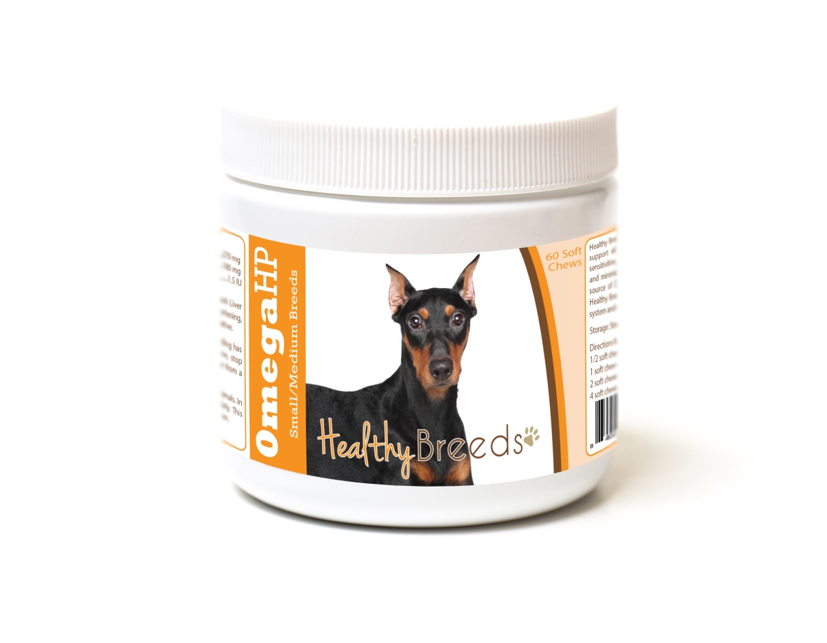 Picture of Healthy Breeds 840235186793 German Pinscher Omega HP Fatty Acid Skin & Coat Support Soft Chews