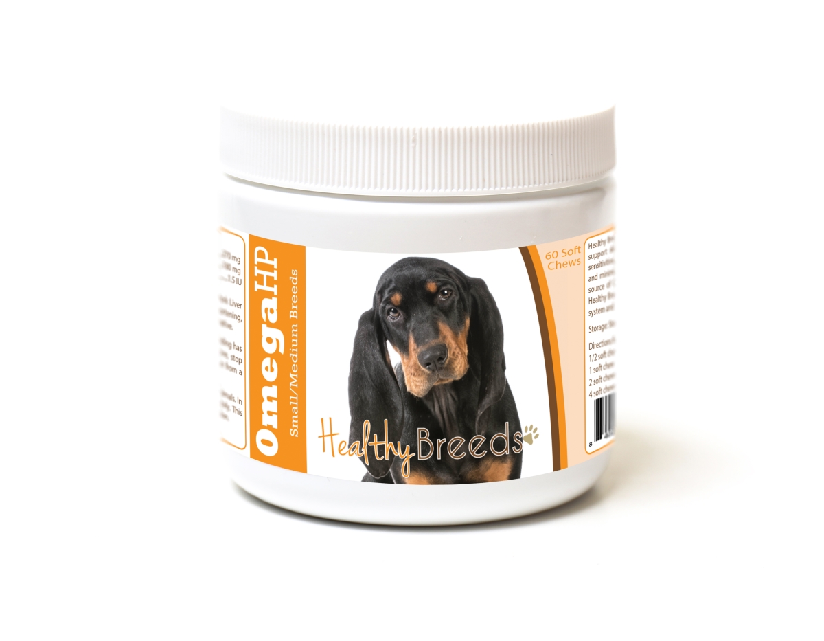 Picture of Healthy Breeds 840235186847 Black & Tan Coonhound Omega HP Fatty Acid Skin & Coat Support Soft Chews