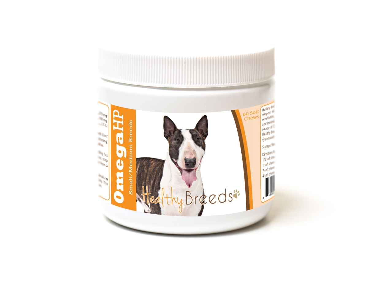 Picture of Healthy Breeds 840235186977 Miniature Bull Terrier Omega HP Fatty Acid Skin & Coat Support Soft Chews