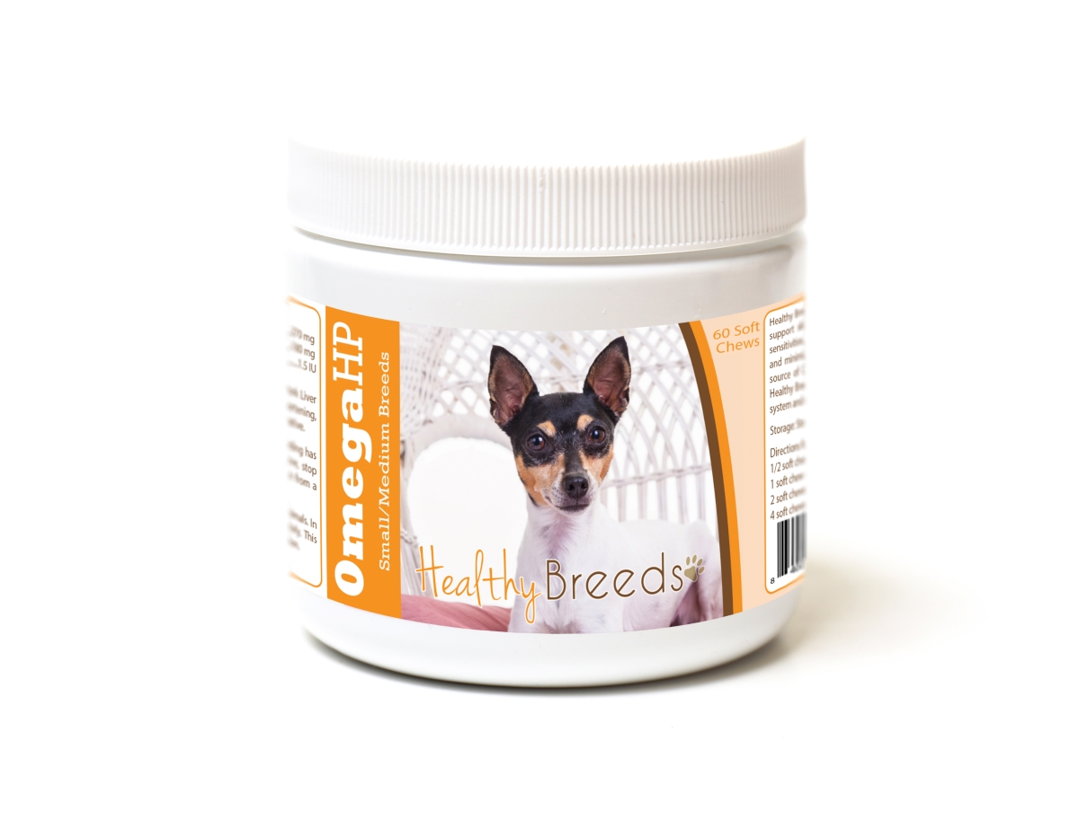 Picture of Healthy Breeds 840235187011 Toy Fox Terrier Omega HP Fatty Acid Skin & Coat Support Soft Chews