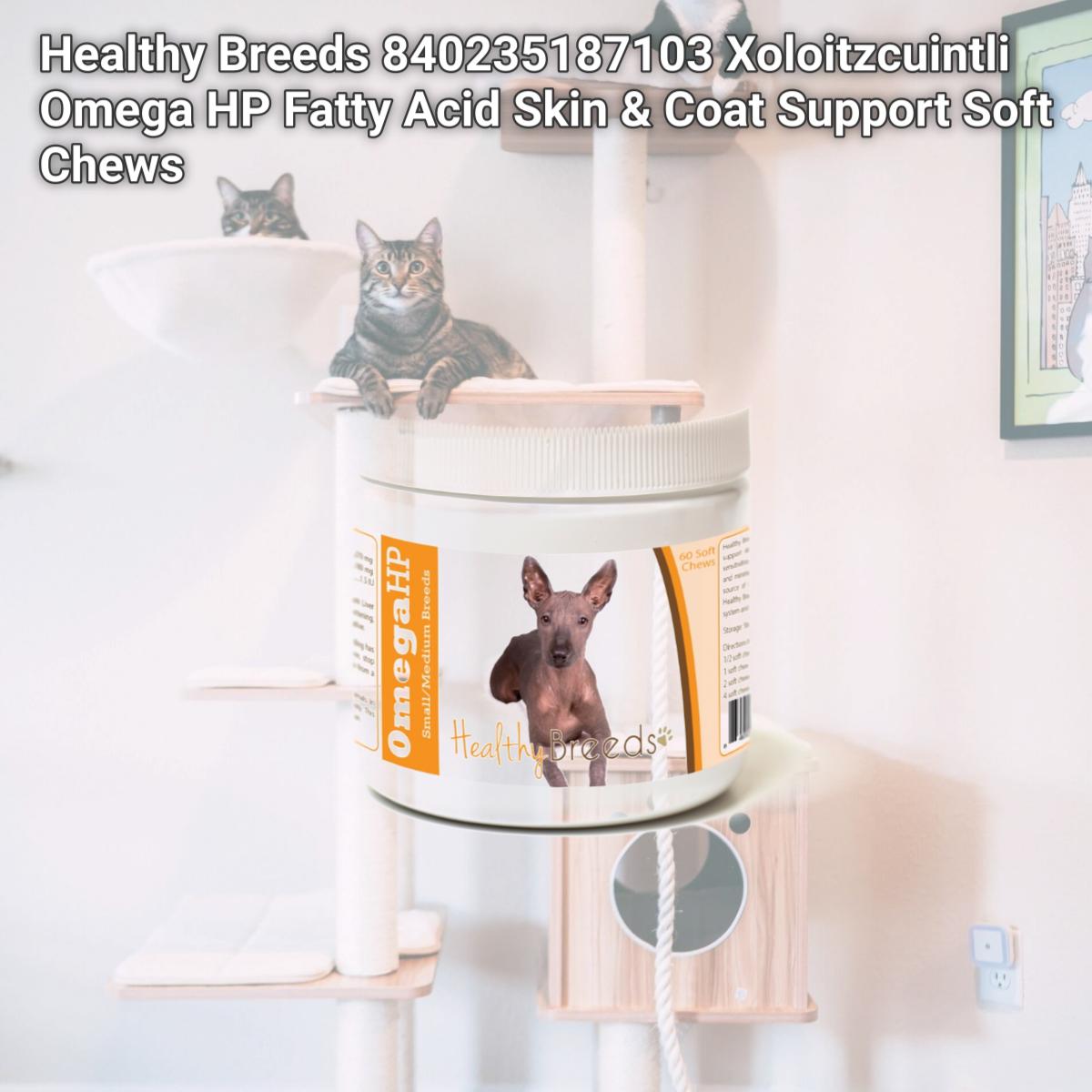 Picture of Healthy Breeds 840235187103 Xoloitzcuintli Omega HP Fatty Acid Skin & Coat Support Soft Chews