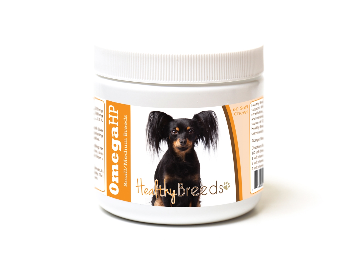 Picture of Healthy Breeds 840235187141 Russian Toy Terrier Omega HP Fatty Acid Skin & Coat Support Soft Chews