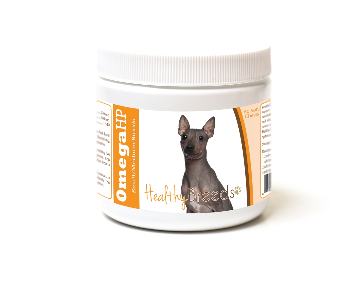 Picture of Healthy Breeds 840235187202 American Hairless Terrier Omega HP Fatty Acid Skin & Coat Support Soft Chews