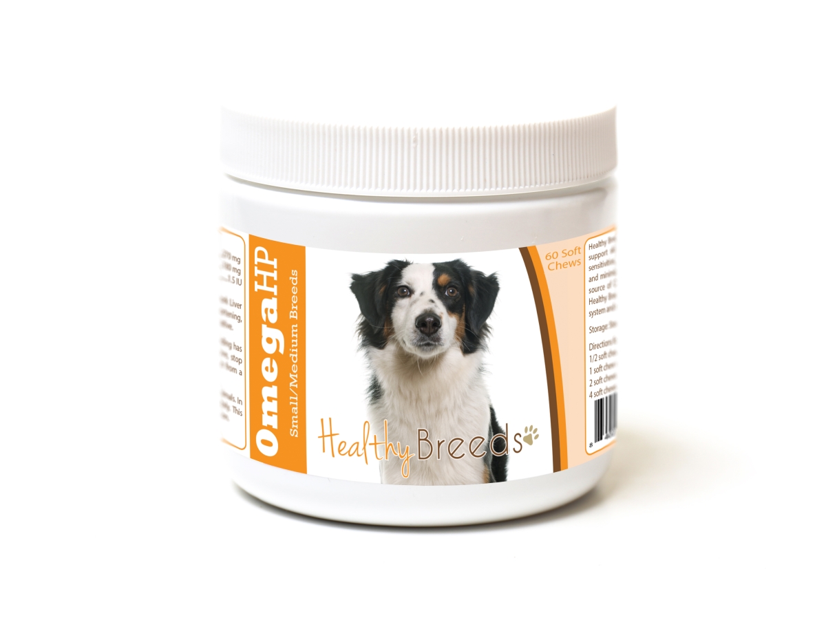 Picture of Healthy Breeds 840235187240 Miniature American Shepherd Omega HP Fatty Acid Skin & Coat Support Soft Chews