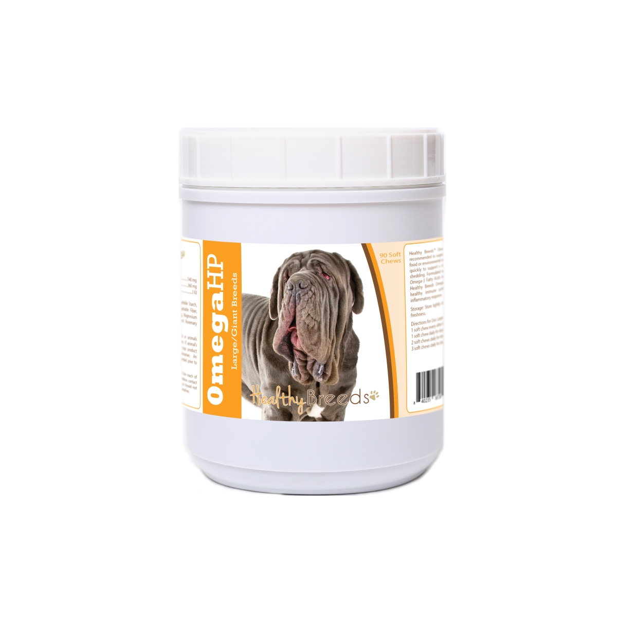 Neapolitan Mastiff Omega HP Fatty Acid Skin & Coat Support Soft Chews