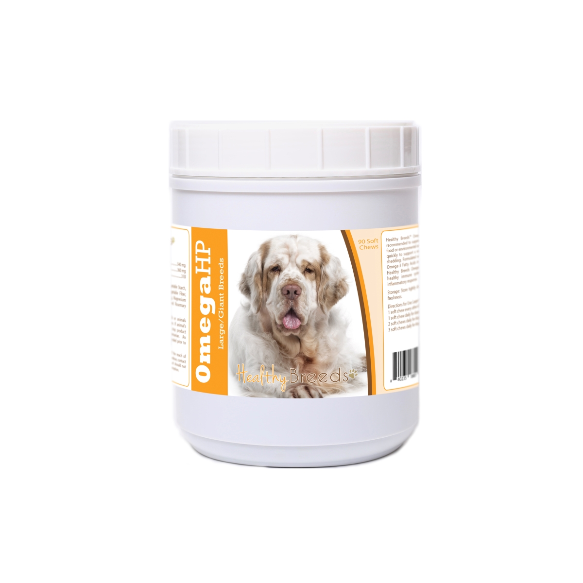 840235188018 Clumber Spaniel Omega HP Fatty Acid Skin & Coat Support Soft Chews