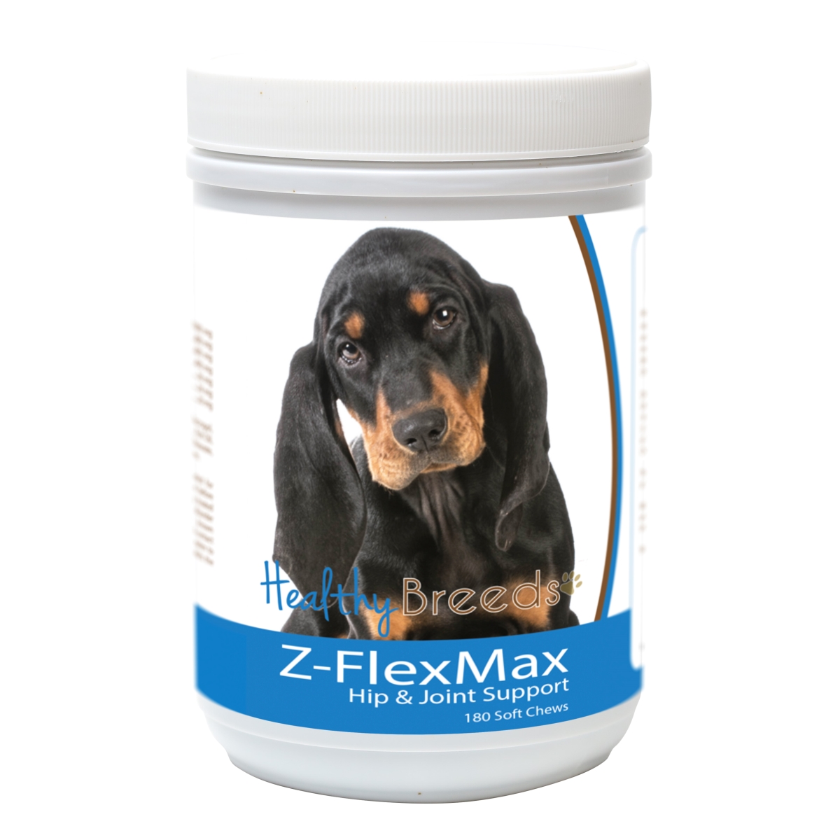 Picture of Healthy Breeds 840235188254 Black & Tan Coonhound Z-Flex Max Dog Hip & Joint Support