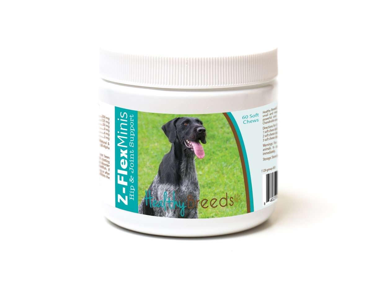 Picture of Healthy Breeds 840235189787 German Wirehaired Pointer Z-Flex Minis Hip & Joint Support Soft Chews