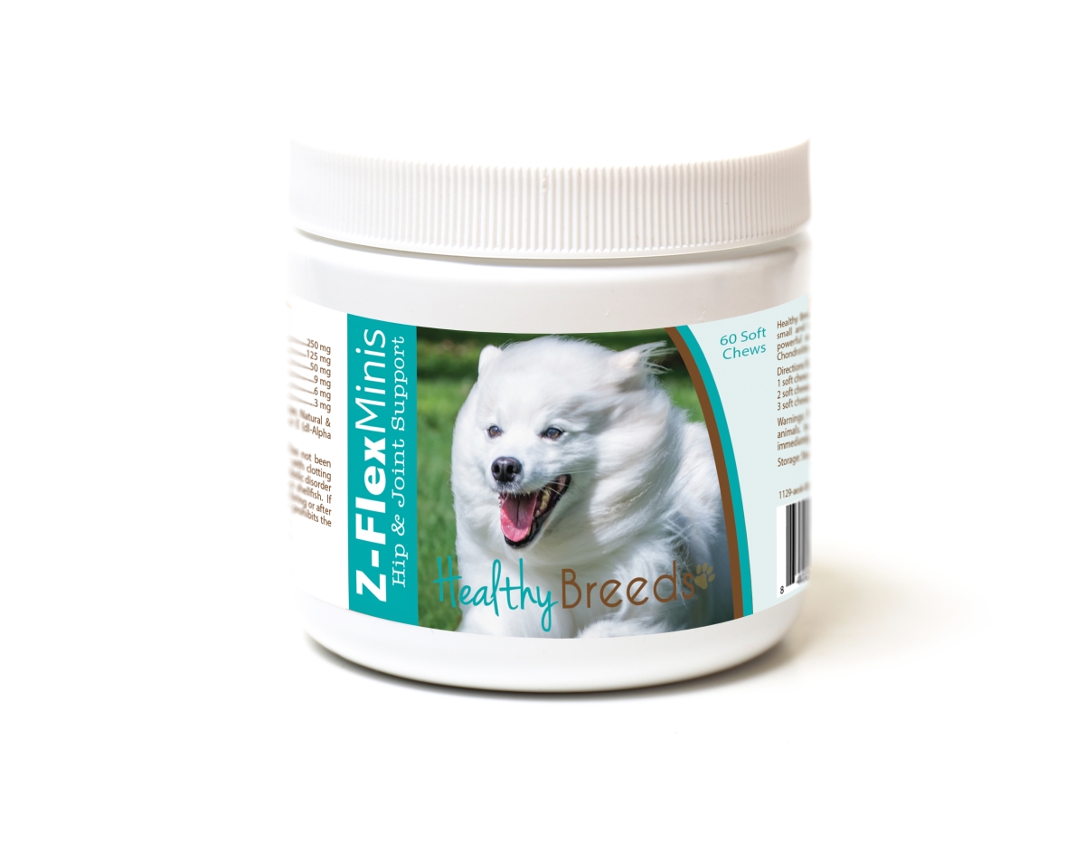 Picture of Healthy Breeds 840235189909 American Eskimo Dog Z-Flex Minis Hip & Joint Support Soft Chews