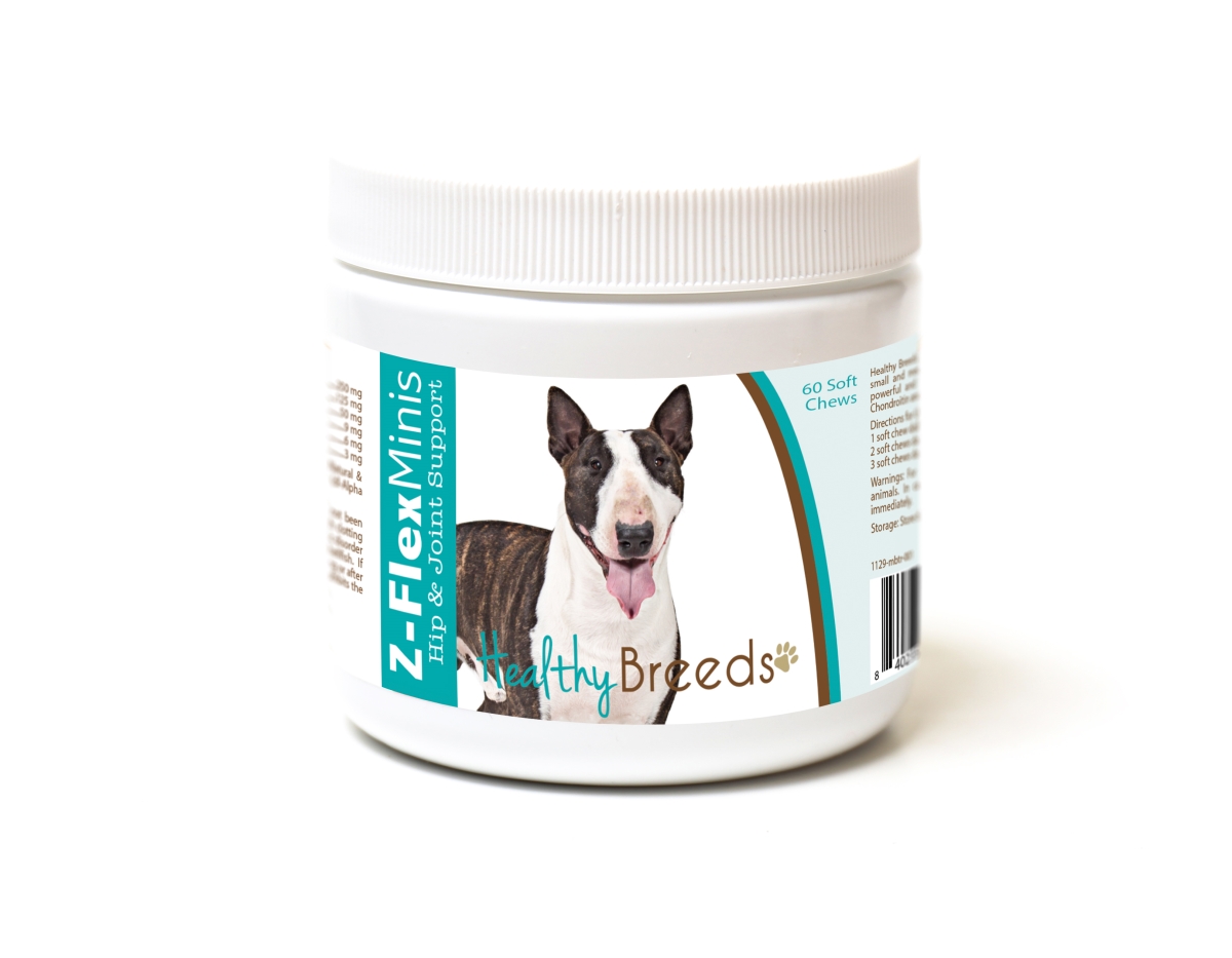 Picture of Healthy Breeds 840235189954 Miniature Bull Terrier Z-Flex Minis Hip & Joint Support Soft Chews