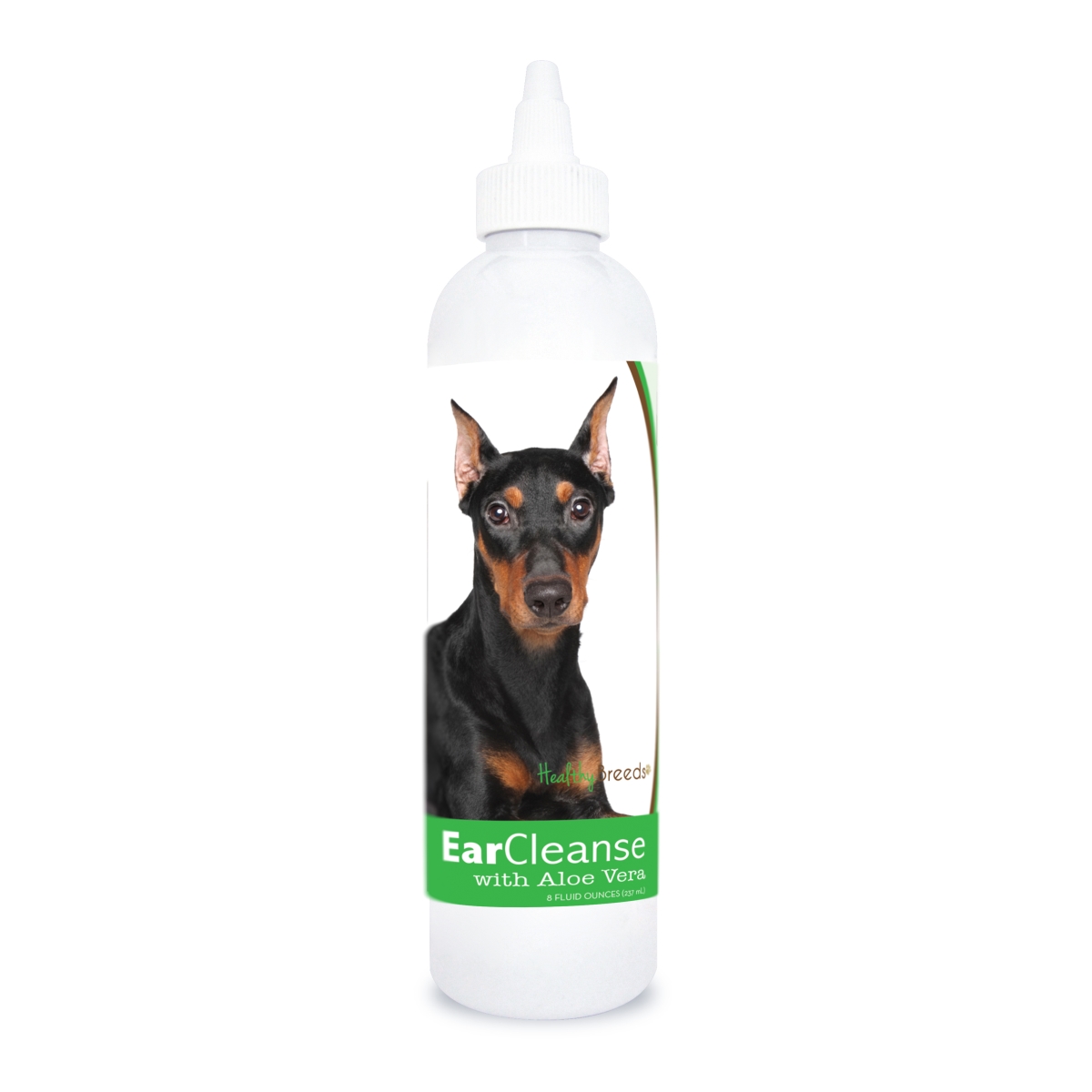 Picture of Healthy Breeds 840235197003 8 oz German Pinscher Ear Cleanse with Aloe Vera Cucumber Melon