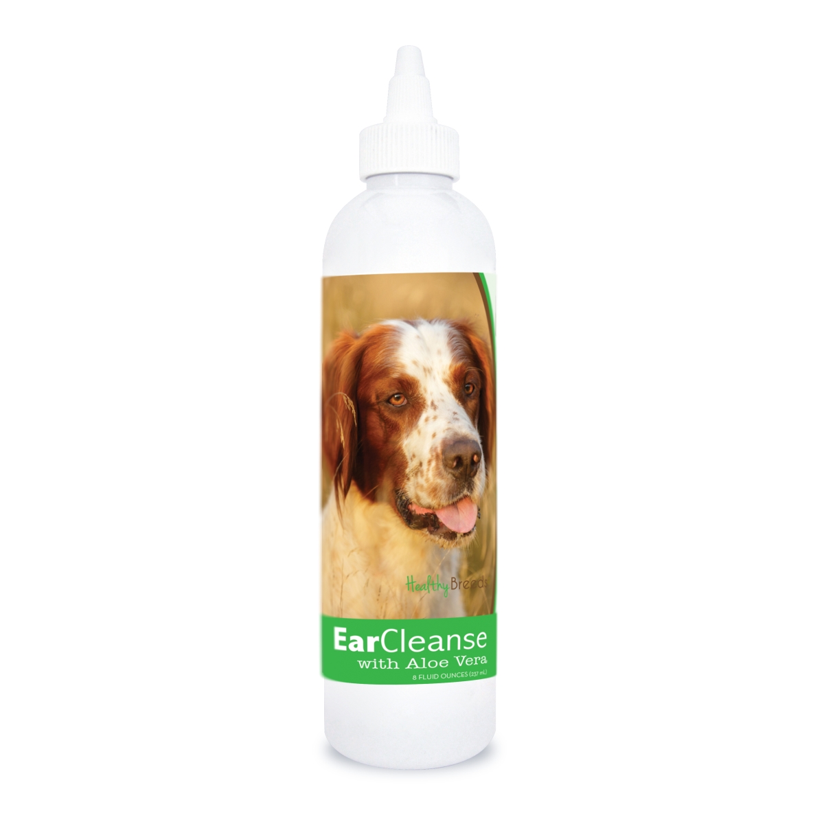 Picture of Healthy Breeds 840235197133 8 oz Irish Setter Ear Cleanse with Aloe Vera Cucumber Melon - Red & White
