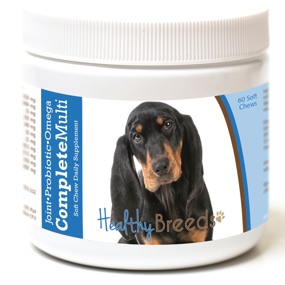 Picture of Healthy Breeds 192959007589 Black & Tan Coonhound All in One Multivitamin Soft Chew - 60 Count