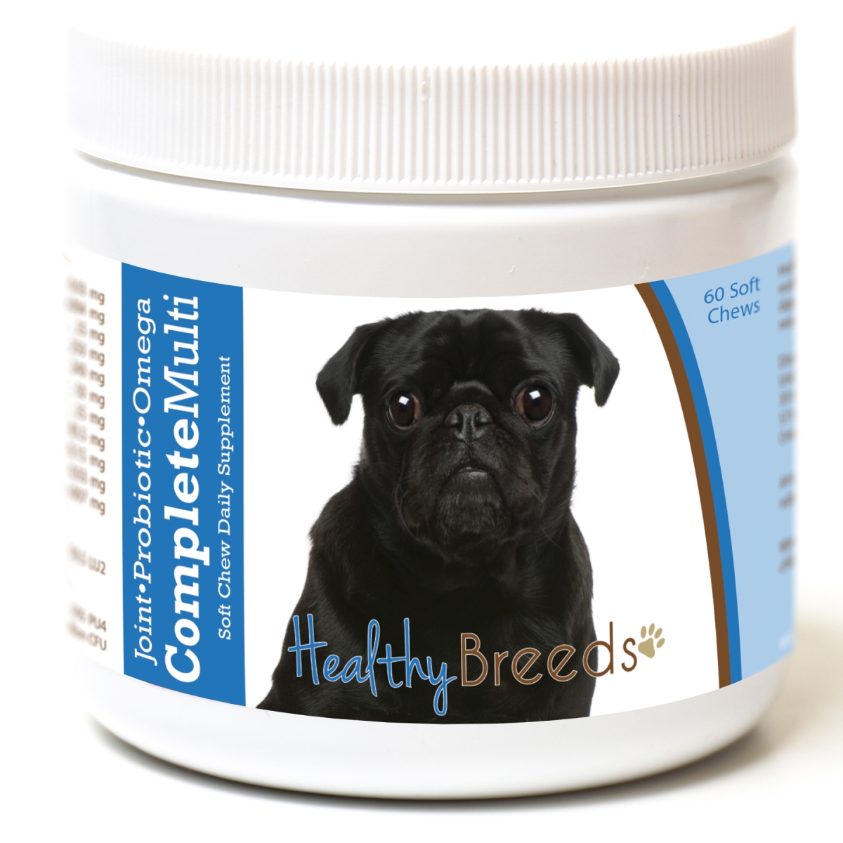 Picture of Healthy Breeds 192959008807 Pug All in One Multivitamin Soft Chew - 60 Count
