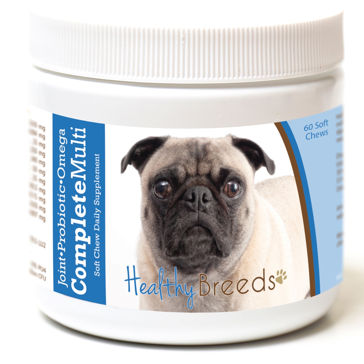 Picture of Healthy Breeds 192959008814 Pug All in One Multivitamin Soft Chew - 60 Count