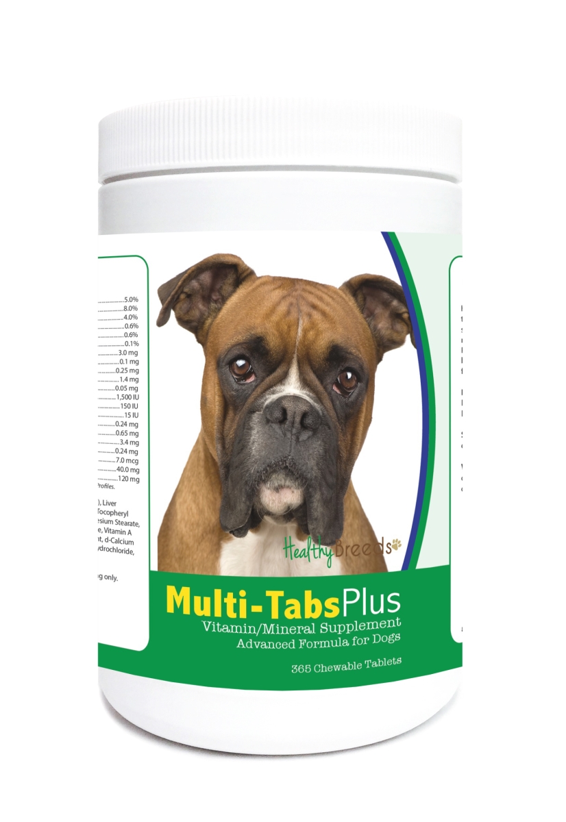 840235122500 Boxer Multi-Tabs Plus Chewable Tablets - 365 Count