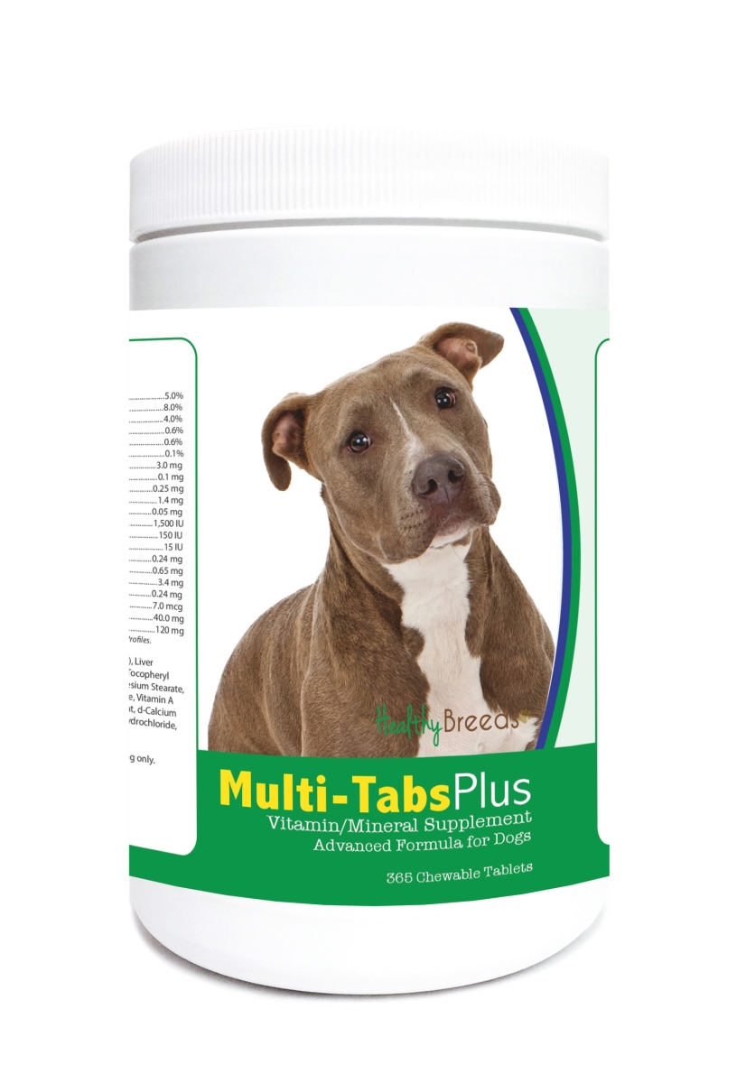 840235122562 Pit Bull Multi-Tabs Plus Chewable Tablets - 365 Count