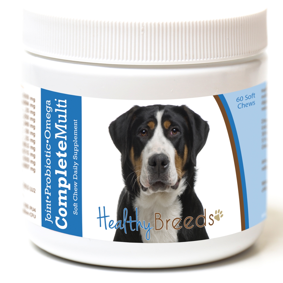Picture of Healthy Breeds 192959009163 Greater Swiss Mountain Dog all in one Multivitamin Soft Chew - 60 Count