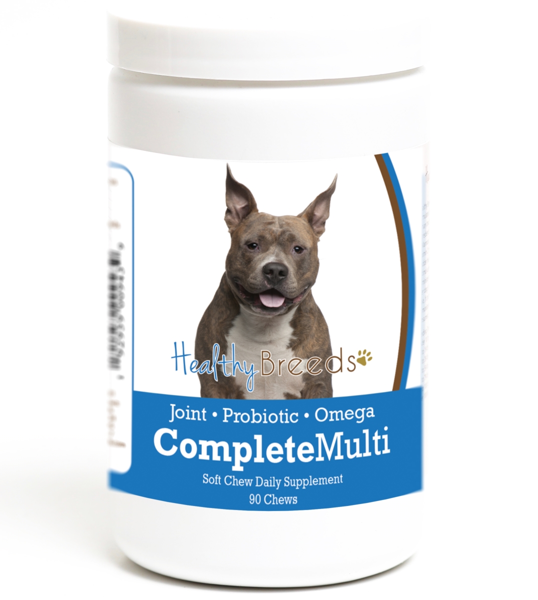 Picture of Healthy Breeds 192959009439 American Staffordshire Terrier all in one Multivitamin Soft Chew - 90 Count