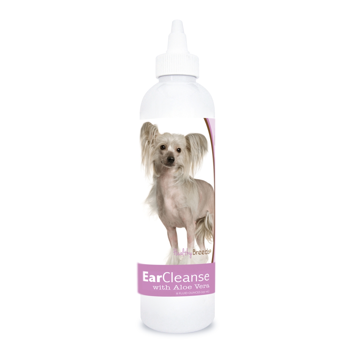 Picture of Healthy Breeds 840235105299 8 oz Chinese Crested Ear Cleanse with Aloe Vera Sweet Pea & Vanilla