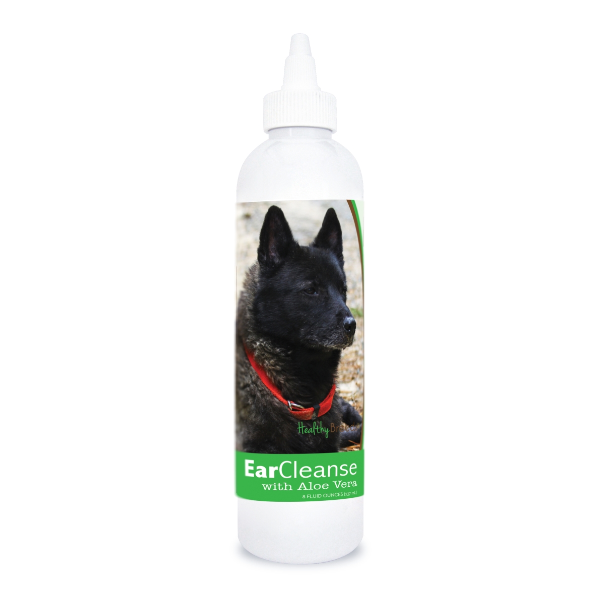Picture of Healthy Breeds 840235111436 8 oz Norwegian Elkhound Ear Cleanse with Aloe Vera Cucumber Melon