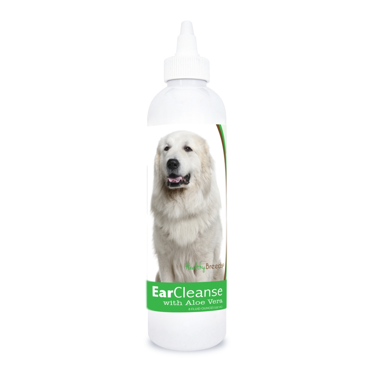 Picture of Healthy Breeds 840235113294 8 oz Great Pyrenees Ear Cleanse with Aloe Vera Cucumber Melon