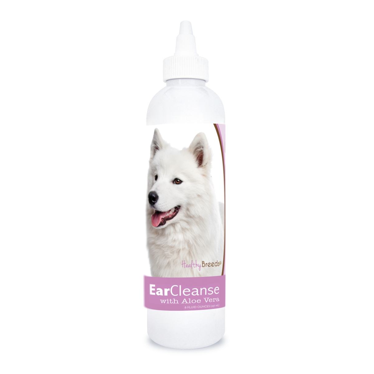 Picture of Healthy Breeds 840235113768 8 oz Samoyed Ear Cleanse with Aloe Vera Sweet Pea & Vanilla
