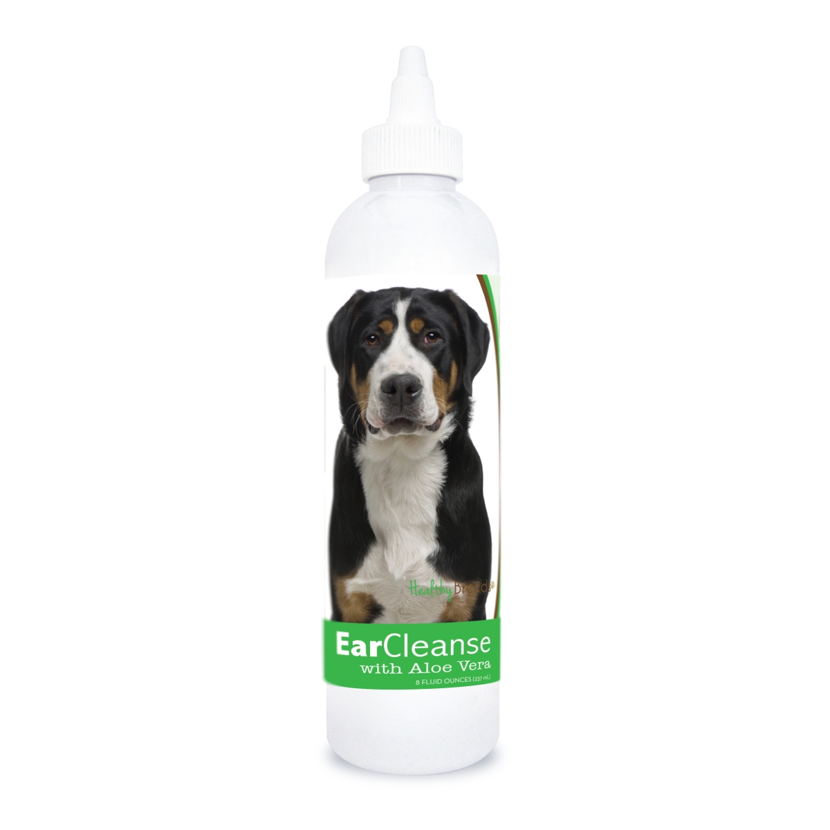 Picture of Healthy Breeds 840235115564 8 oz Greater Swiss Mountain Dog Ear Cleanse with Aloe Vera Cucumber Melon