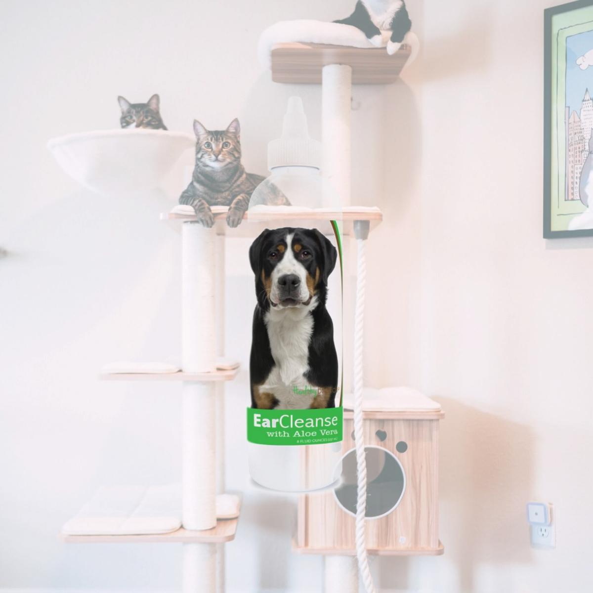 Picture of Healthy Breeds 840235115564 8 oz Greater Swiss Mountain Dog Ear Cleanse with Aloe Vera Cucumber Melon