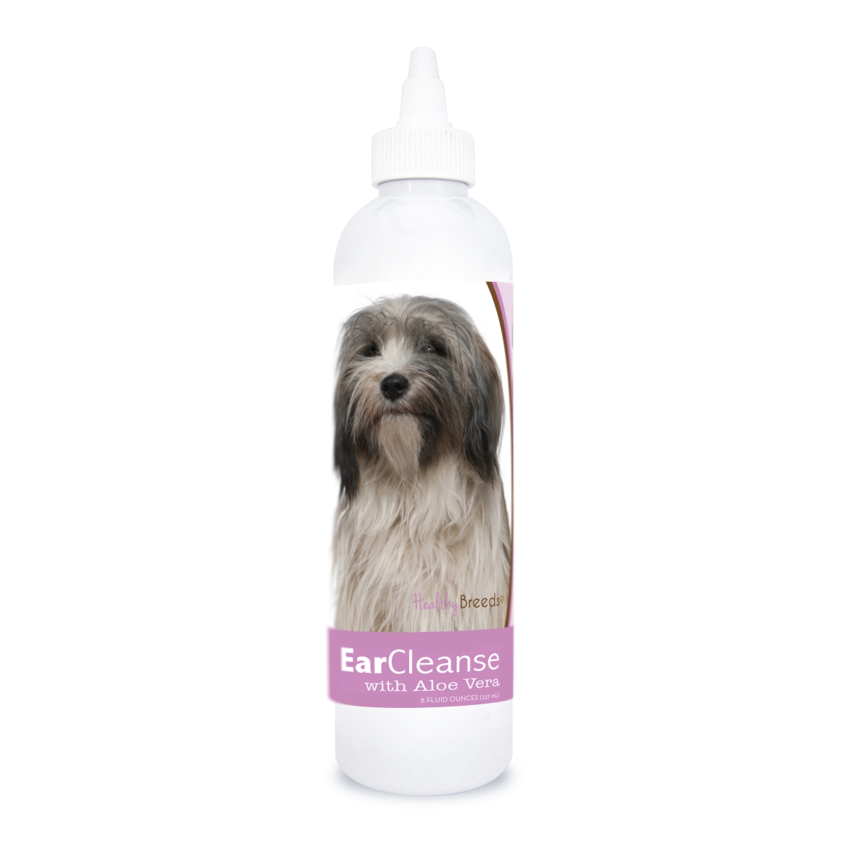 Picture of Healthy Breeds 840235115724 8 oz Tibetan Terrier Ear Cleanse with Aloe Vera Sweet Pea & Vanilla