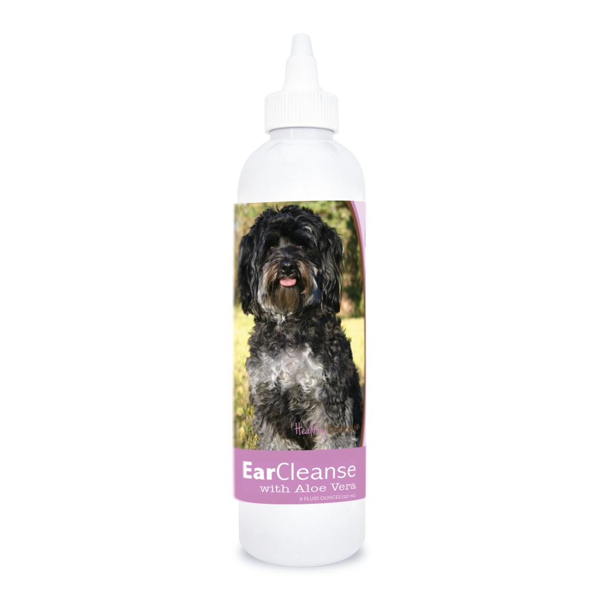 Picture of Healthy Breeds 840235128144 8 oz Maltipoo Ear Cleanse with Aloe Vera Sweet Pea & Vanilla