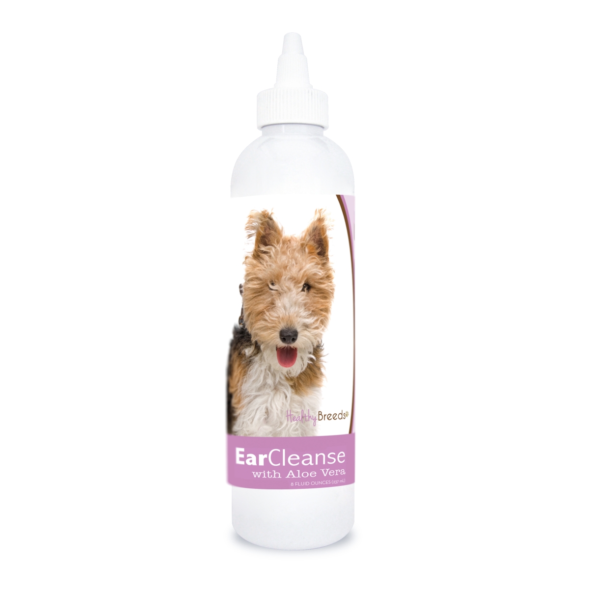 8 oz Wire Fox Terrier Ear Cleanse with Aloe Vera Sweet Pea & Vanilla