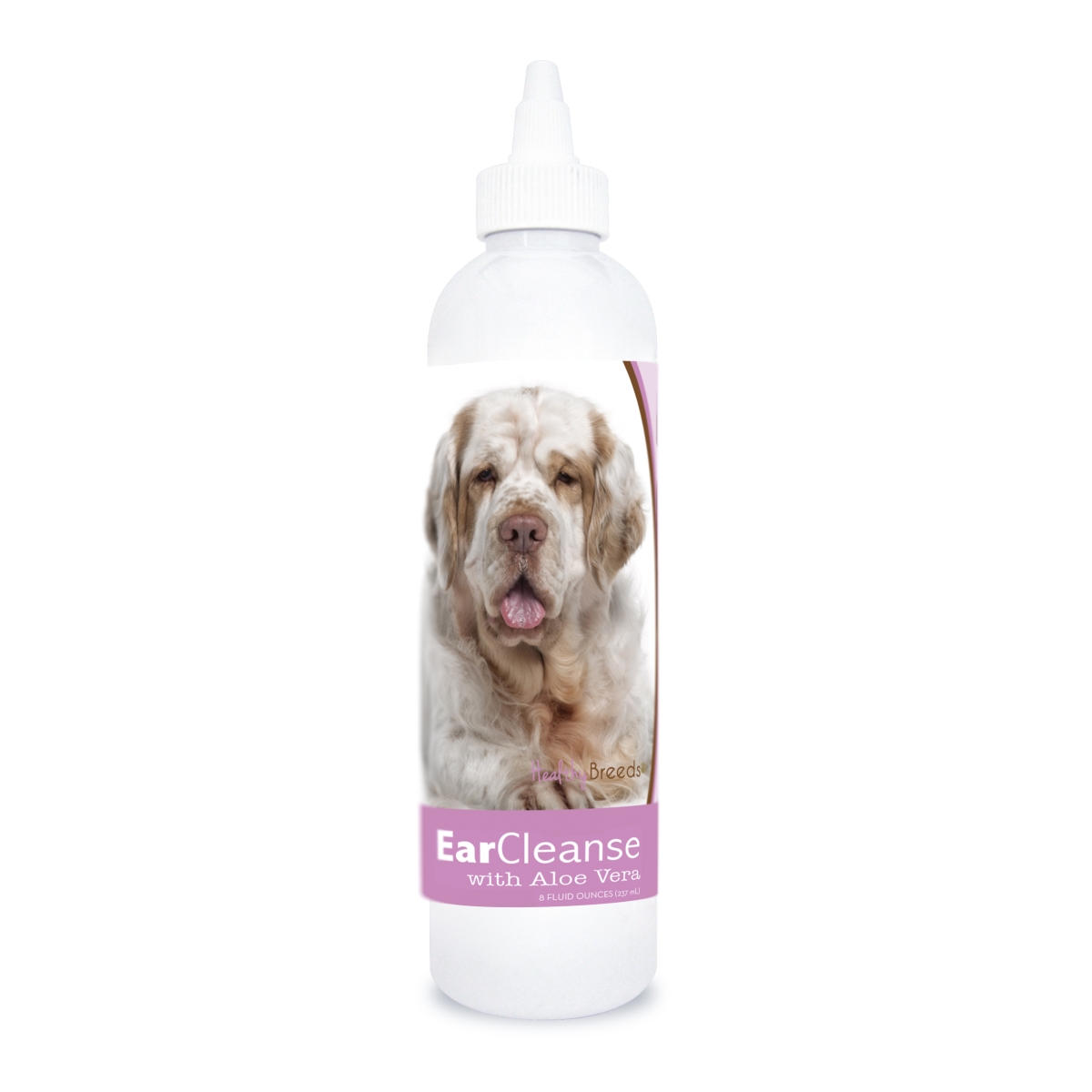 8 oz Clumber Spaniel Ear Cleanse with Aloe Vera Sweet Pea & Vanilla