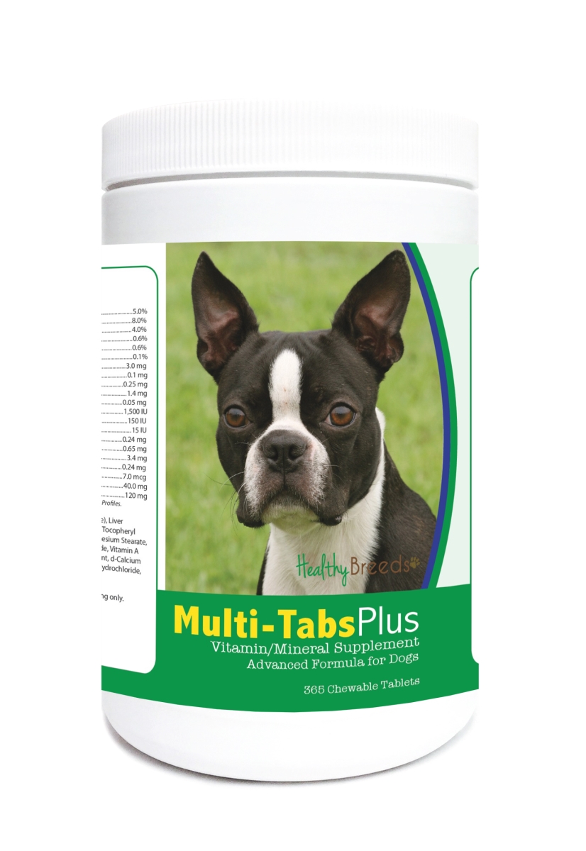 840235123613 Boston Terrier Multi-Tabs Plus Chewable Tablets - 365 Count