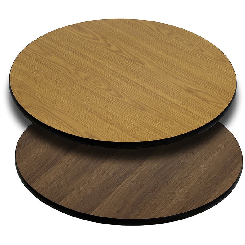 Picture of Flash Furniture XU-RD-42-WNT-GG 42 in. Round Table Top with Natural or Walnut Reversible Laminate Top
