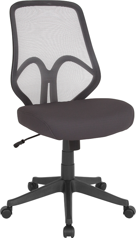 Picture of Flash Furniture GO-WY-193A-DKGY-GG Salerno Series High-Back Dark Gray Mesh Chair&#44; 37 - 41 x 26.5 x 26.5 in.