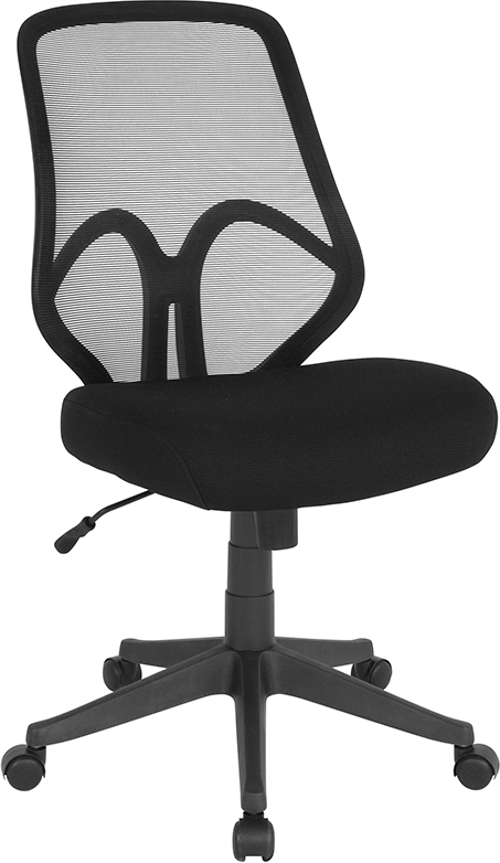 Picture of Flash Furniture GO-WY-193A-BK-GG Salerno Series High-Back Black Mesh Chair&#44; 37 - 41 x 26.5 x 26.5 in.