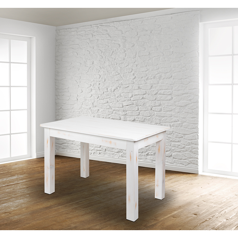 Picture of Flash Furniture XA-F-46X30-WH-GG 46 x 30 in. Hercules Series Rectangular Solid Pine Farm Dining Table&#44; Antique Rustic & White