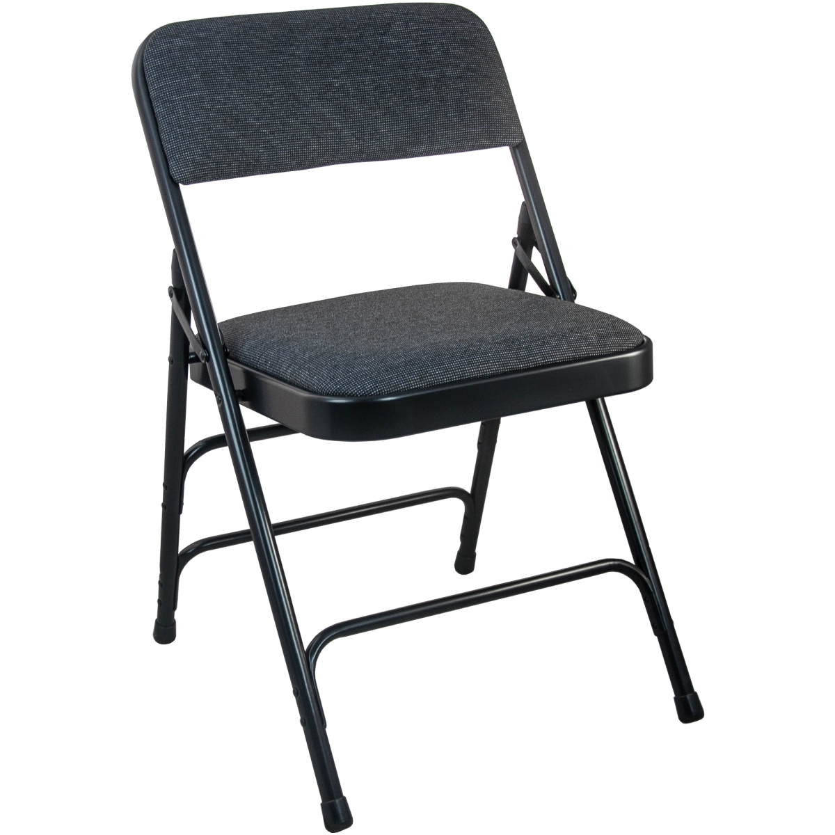 Picture of Flash Furniture DPI903F-BLKBLK 20 in. Advantage Padded Metal Folding Chair & Fabric Seat&#44; Black