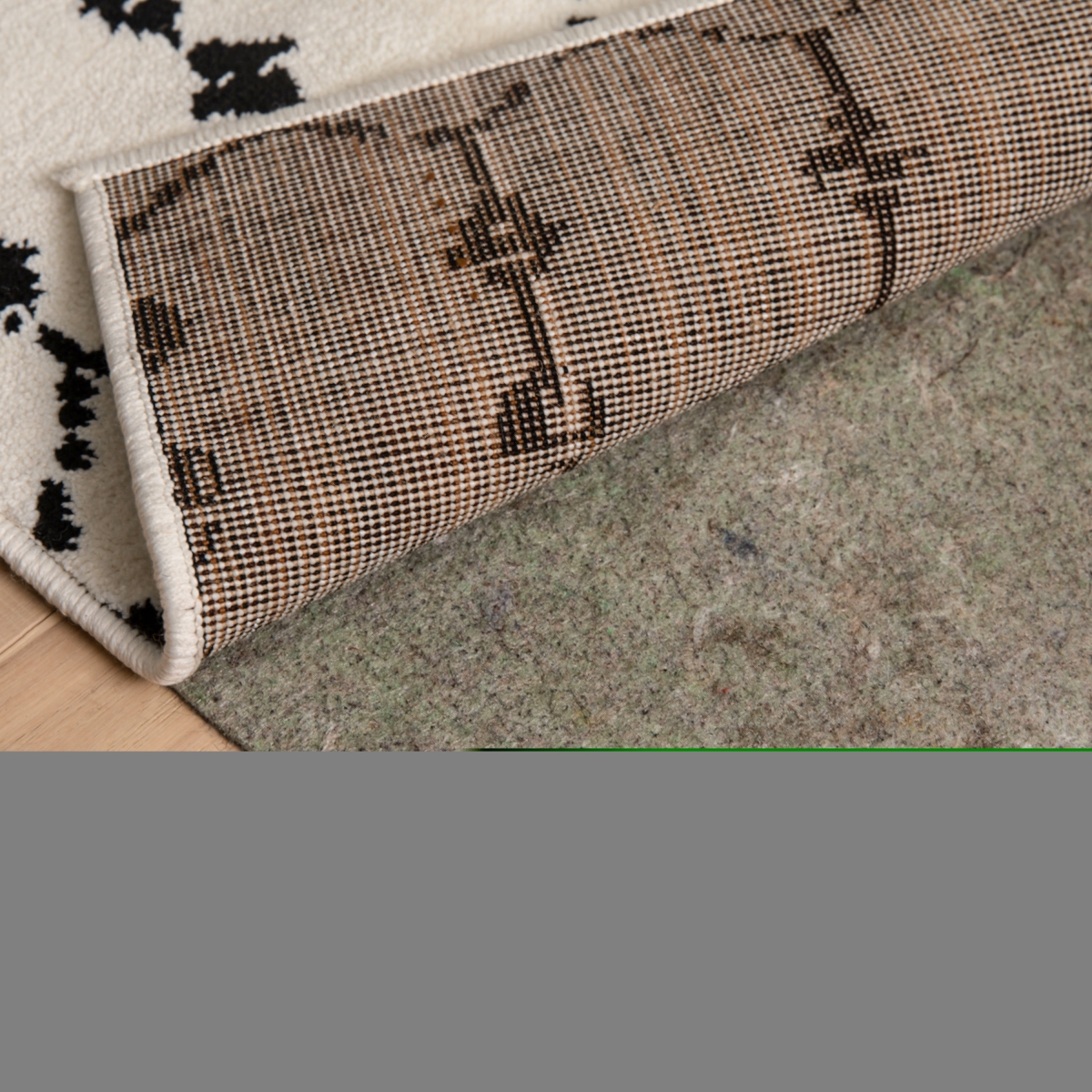 8 x 10 ft. Slide-Stop Multi-Surface Reversible Non-Slip Cushion Rug Pad with 0.25 in. Thick & Floor Protection for Area Rug - Gray