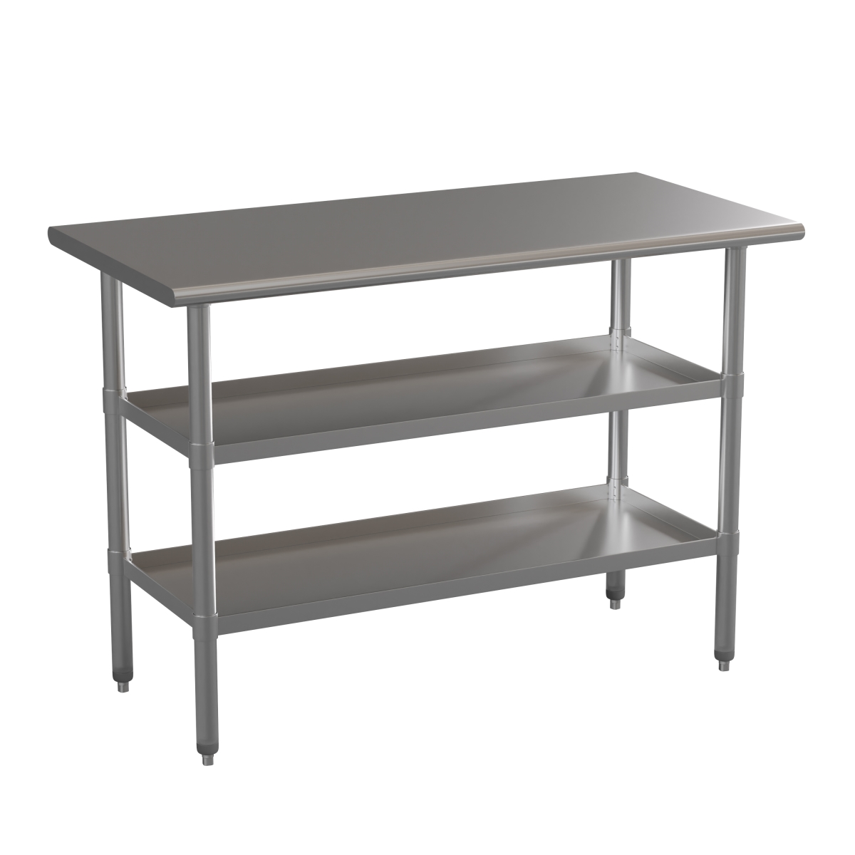 Stainless Steel Work Table - Silver - 48in. x 24in. - NSF Certified