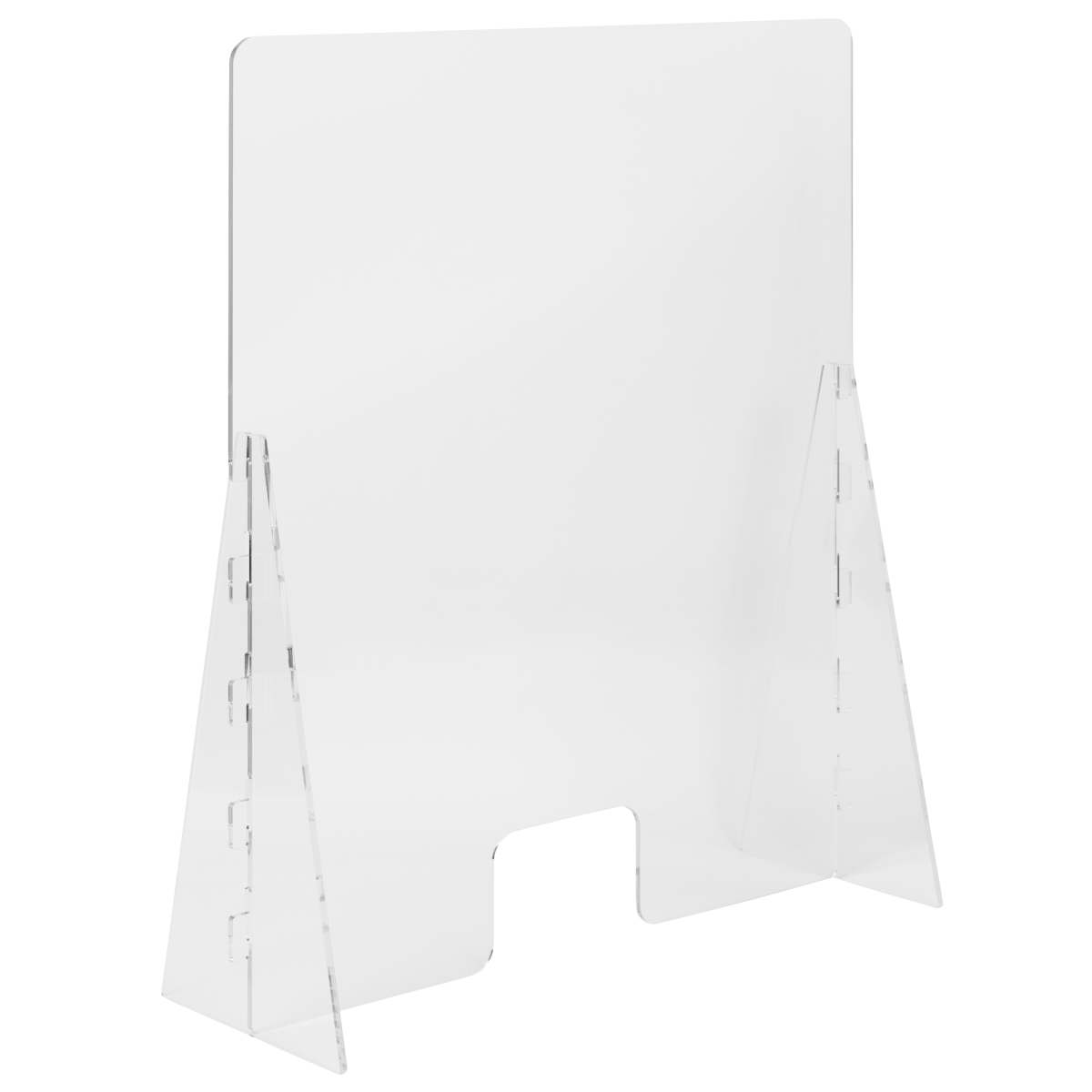 Picture of Flash Furniture BR-ASLF-3542-GG 35 x 42 in. Clear Acrylic Free-Standing Register Shield & Sneeze Guard