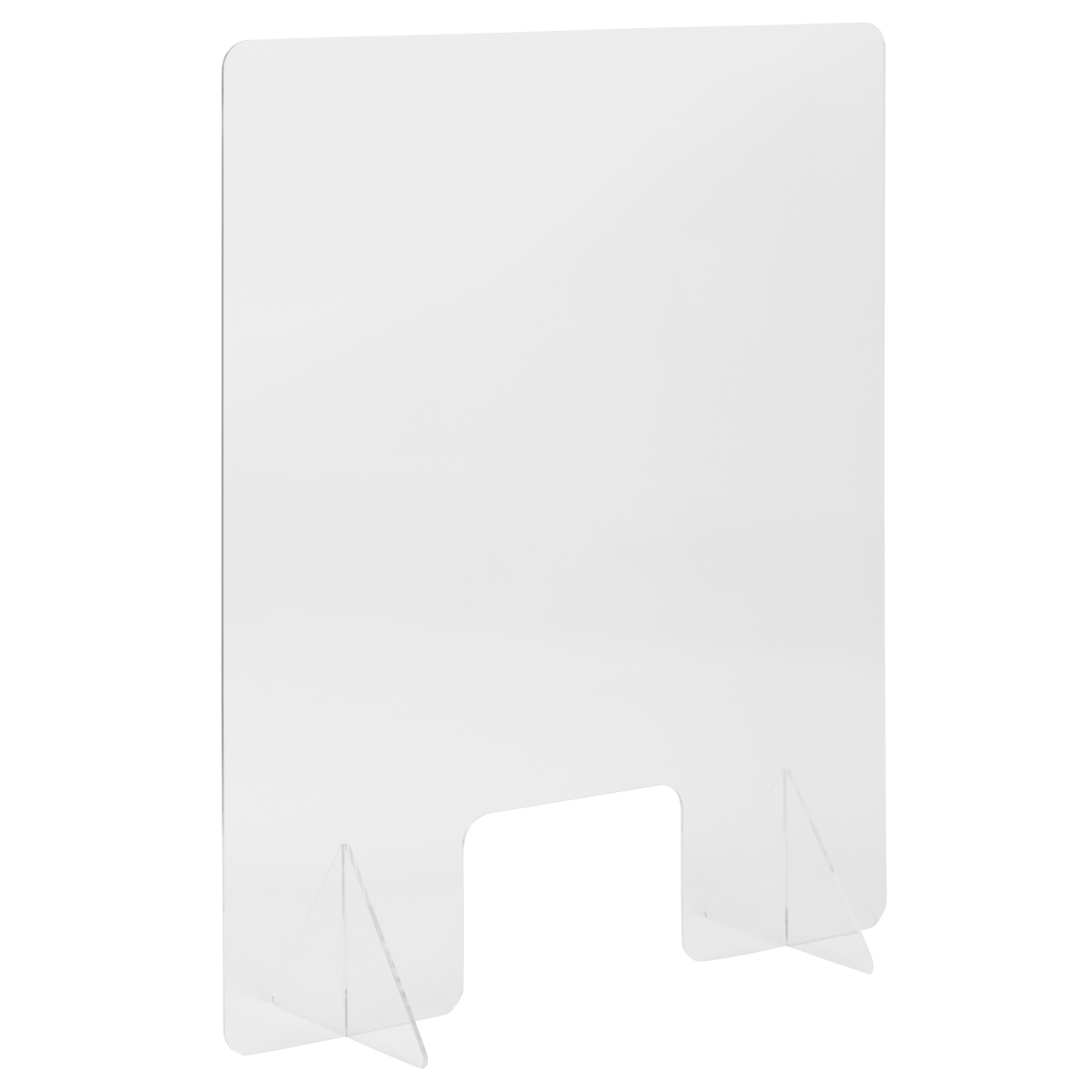 Picture of Flash Furniture BR-ASLF-3240-GG 32 x 40 in. Clear Acrylic Free-Standing Register Shield & Sneeze Guard