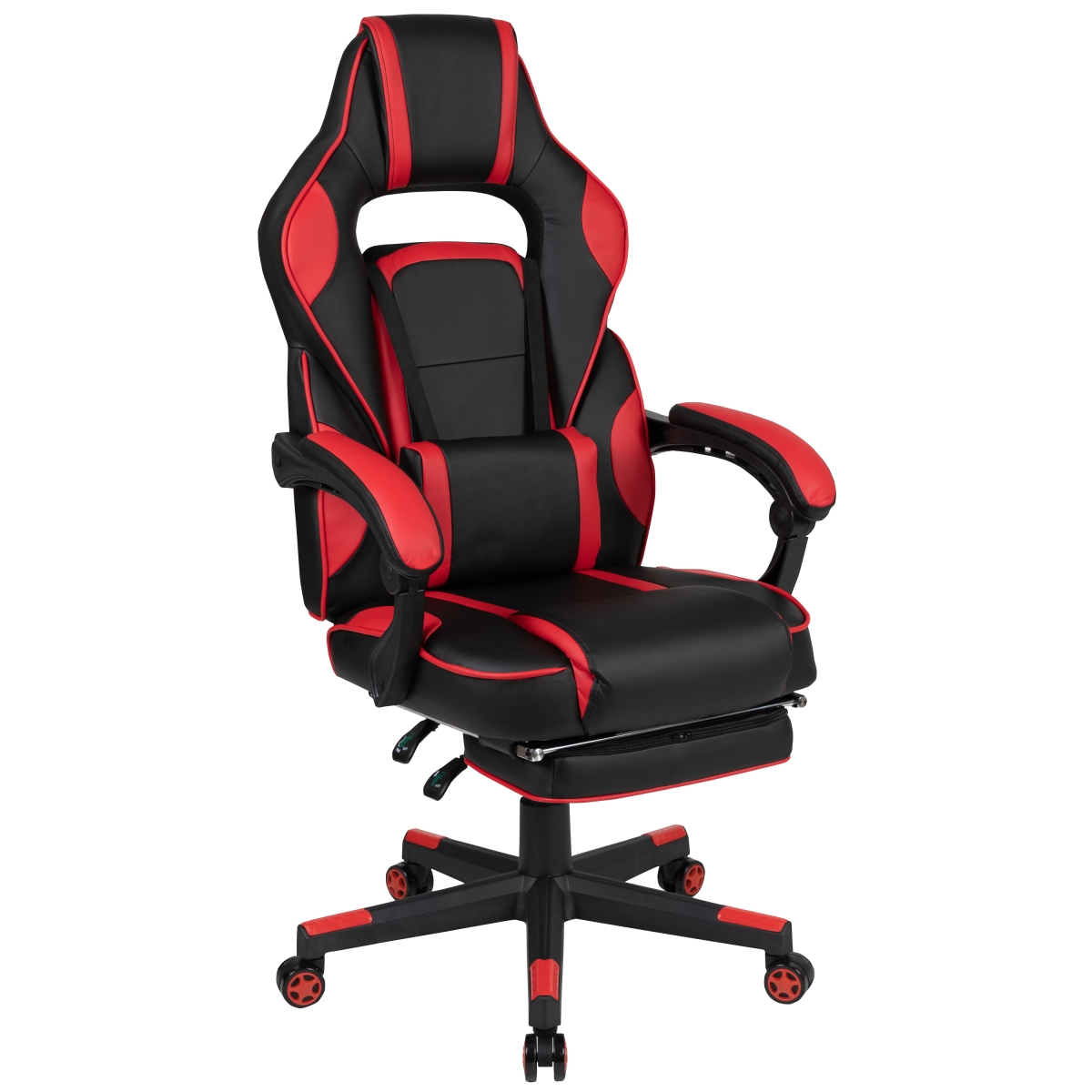 X40 Ergonomic Gaming Chair - Red - Fully Reclining - Massaging Lumbar Support