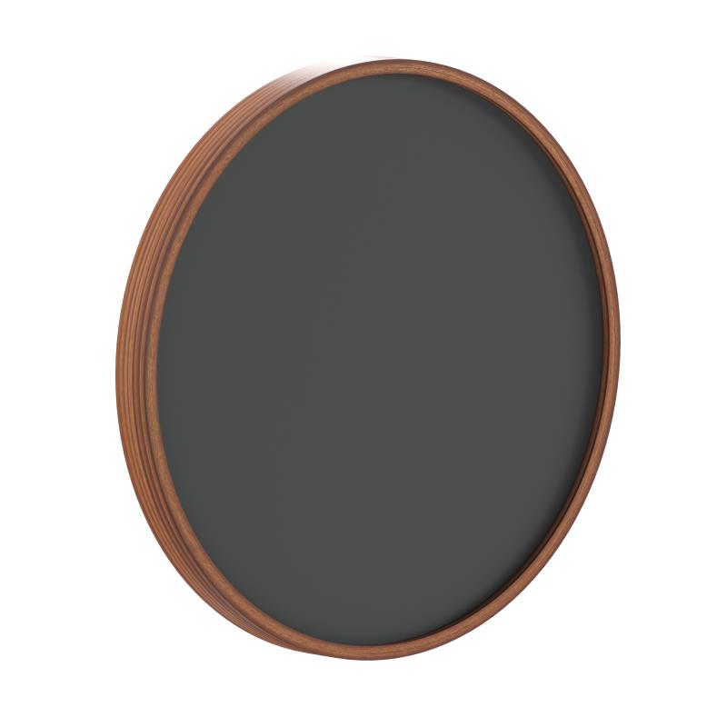 HGWA-CHKCIRCLE18-BRN-GG 18 in. Canterbury Round Wall Mounted Magnetic Chalkboard for Home or Business with Eraser & Chalk in Rustic Pine Wood Frame -  Flash Furniture